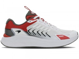  Tênis masculino K-Swiss Lifestyle | AERO-ACTIVE X MCLAREN Branco/Vermelho Aurora