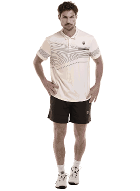  Polo da uomo K-Swiss Tennis e Pickleball | CAPRI WAVE POLO M/L Star White