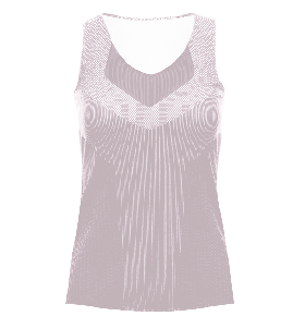  T-shirt e top K-Swiss da donna | CANOTTA CON SCOLLO A V PLISSETTATO Prugna