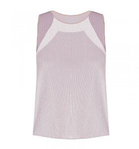  T-shirt e top K-Swiss da donna | CANOTTA PLISSETTATA SCULPT Prugna