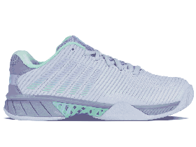  Tennis K-Swiss da donna | HYPERCOURT EXPRESS 2 Nimbus Cloud/lilla grigio/viola neon