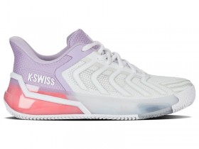  Tennis K-Swiss da donna | ULTRASHOT 4 CLAY Bianco/petalo orchidea/fumo neon