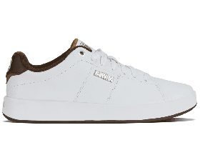  Herre K-Swiss Livsstil | COURT CAMEO II Hvit/ristet kokosnøtt/sjokoladebrun