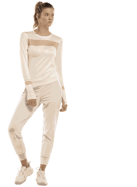 Dame K-Swiss Tennis & Pickleball | ACCELERATE L/S Stjerne Hvit