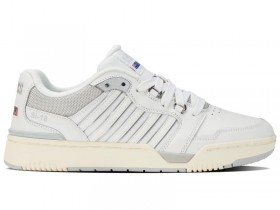  Muži K-Swiss Lifestyle | SI-18 RIVAL Blanc De Blanc/šedá Violet/starožitná Biela