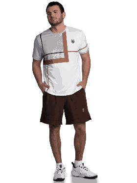  Pánske tenisové a pickleballové tričko K-Swiss | BORDERLINE S/S Znc