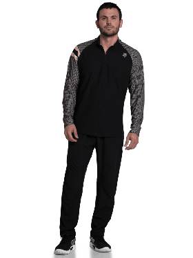  Pánske tenisové a pickleballové tričko K-Swiss STRIKER 1/4 ZIP s dlhým rukávom Strike 1/4 Zip s dlhým rukávom