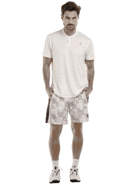  Erkek K-Swiss Tenis ve Pickleball | CAPRI WAVE SHORT-7" Star White