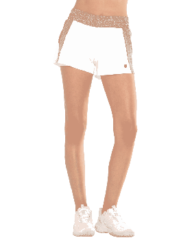 Kadın K-Swiss Tenis ve Pickleball | TRAINER SHORT-3" Beyaz/siyah