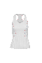  Camisetas y tops K-Swiss para mujer | Camiseta de tirantes plisada con cuello en V blanca