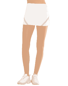  Faldas y vestidos K-Swiss para mujer | FALDA REFLEX-13" Blanco/Nile