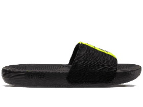  شبشب وصندل نسائي من K-Swiss | صندل SLIDE SANDAL LINEAR X MCLAREN أسود/أصفر آمن