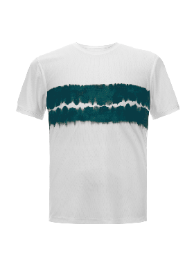 Pánské tenisové a pickleballové tričko K-Swiss TIDE STRIPE S/S Evergreen