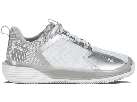  Dame K-Swiss Tennis | ULTRASHOT 3 HB Hvid/grå Violet/limegrøn