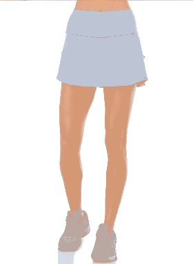  Dames K-Swiss rokken en jurken | COURT SKIRT-13.5" Infinity