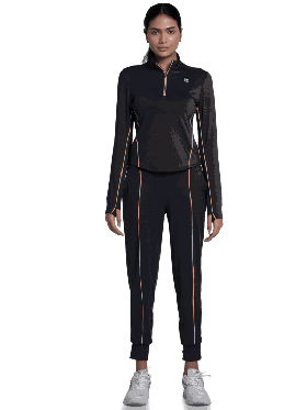 Vêtements de tennis et de pickleball K-Swiss pour femmes | Haut à manches longues EDGE 1/4 Zip