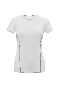  K-Swiss Damen Tennis & Pickleball | Plissiertes Kurzarm-Rundhals-Shirt Weiß/Engel