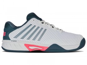  K-Swiss Kinder-Tennis | HYPERCOURT EXPRESS 2 Weiß/Sternengucker/Neon Blaze