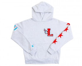 K-Swiss Herren Tennis & Pickleball | LEADERS X K-SWISS Warm-Up Hoodie, Heather Grey